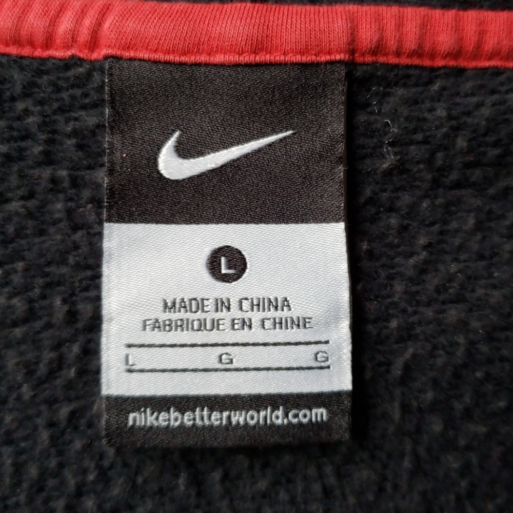 Nike zip up hoodie, blue/red, size youth L - Picture 4 of 8